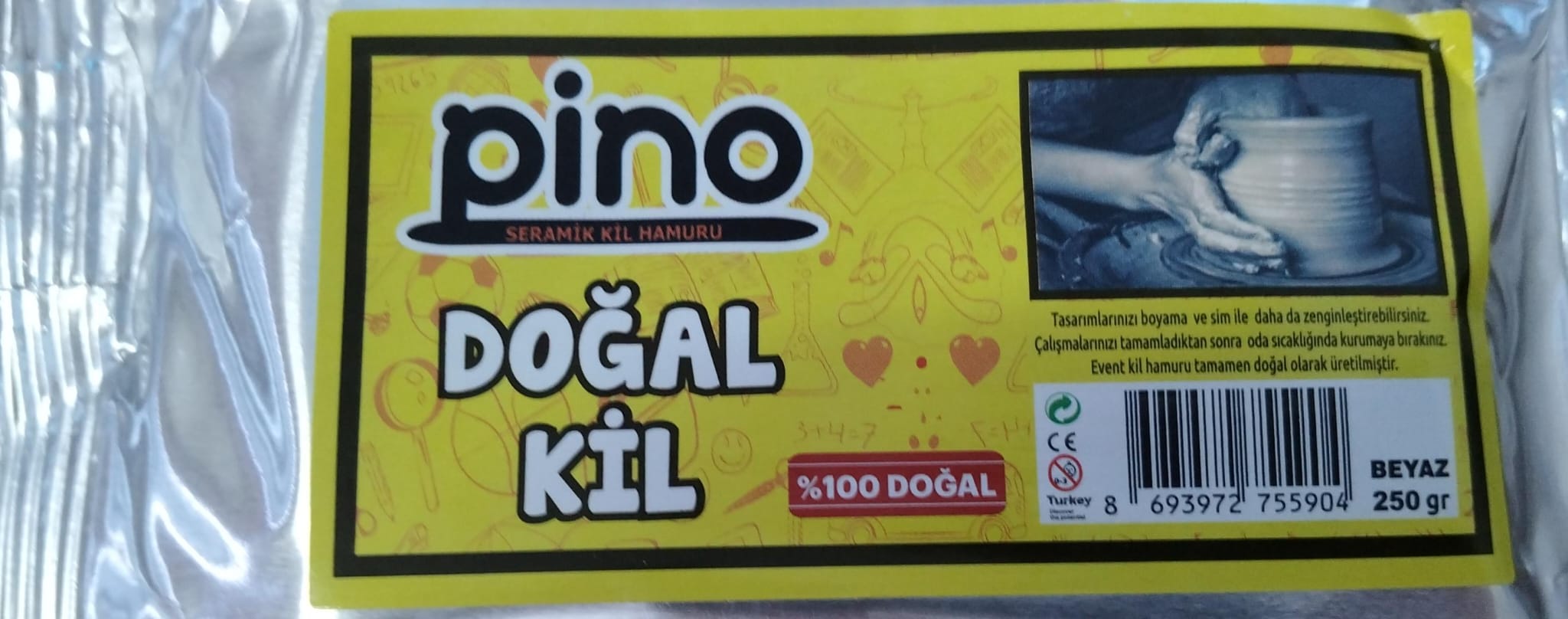 Beyaz Seramik Kil 250 gr
